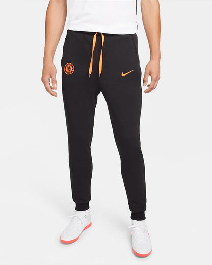 Chelsea Fleece Pants - Black/Blue/Orange 