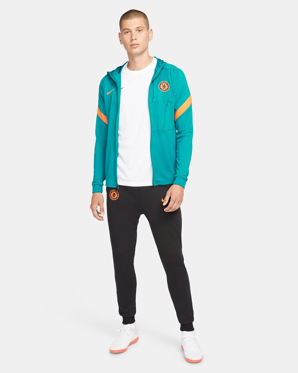 Chelsea Fleece Pants - Black/Blue/Orange 