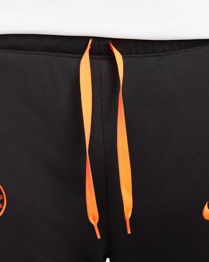 Chelsea Fleece Pants - Black/Blue/Orange 