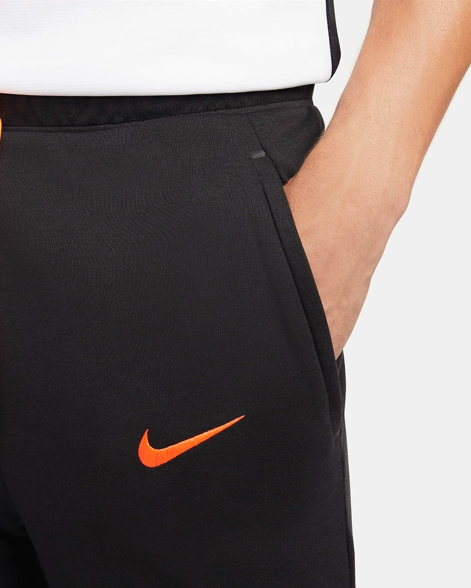 Chelsea Fleece Pants - Black/Blue/Orange 