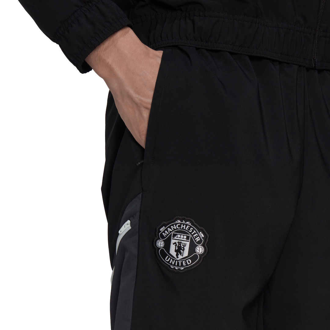 Manchester United Tracksuit Bottoms - Black/Yellow 