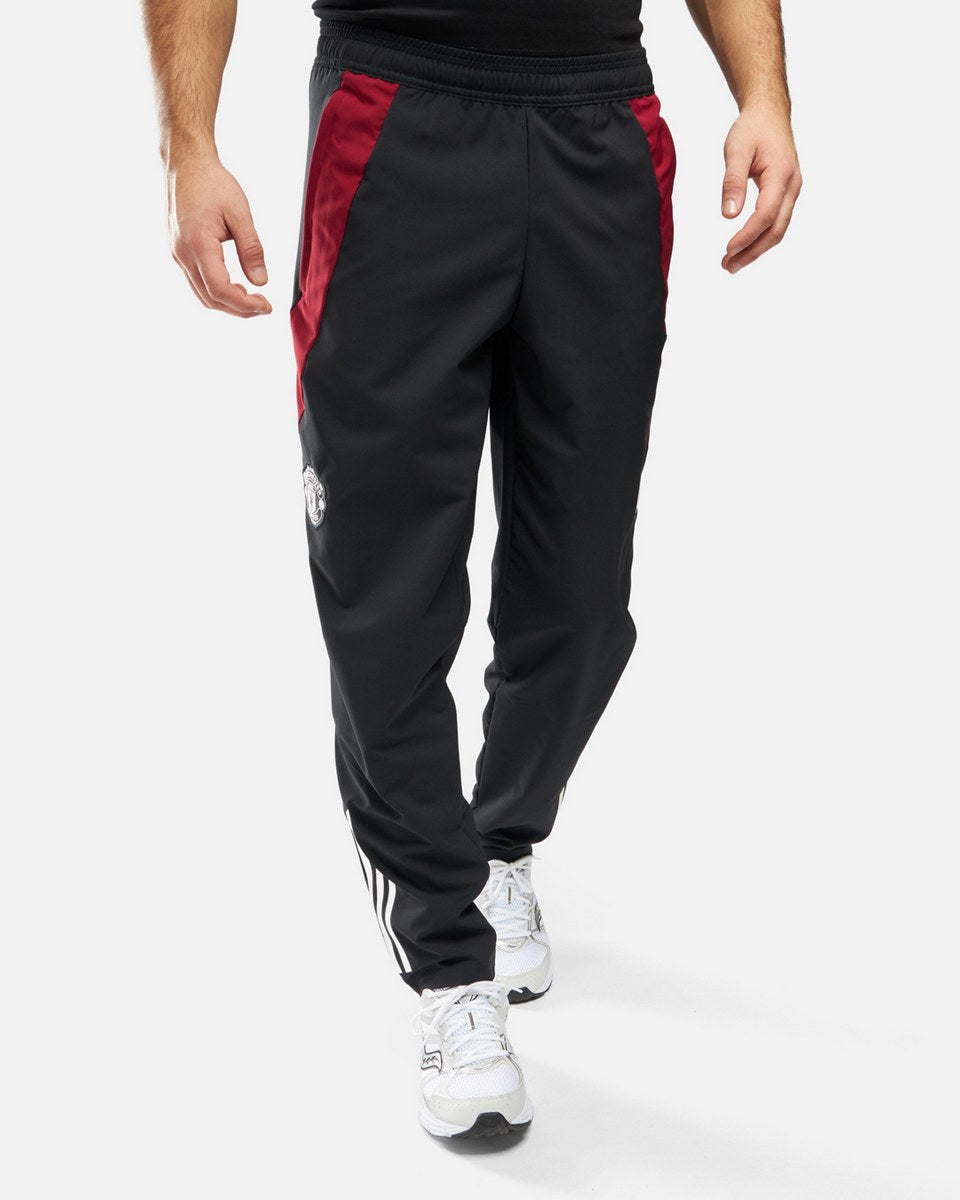 Manchester United 2024/2025 Tracksuit Bottoms - Black/Red