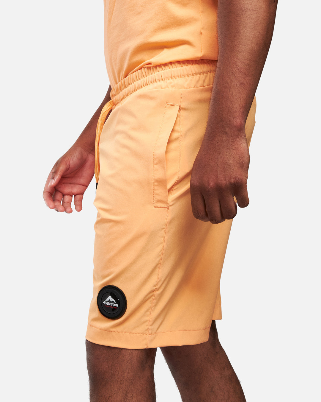 Helvetica Taken Shorts - Orange
