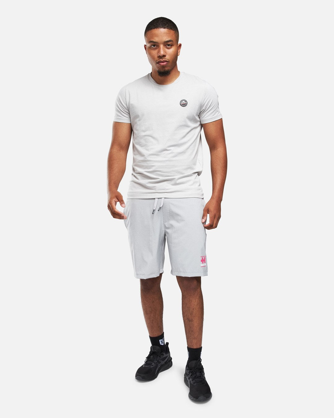 Helvetica Williams Shorts - Gray