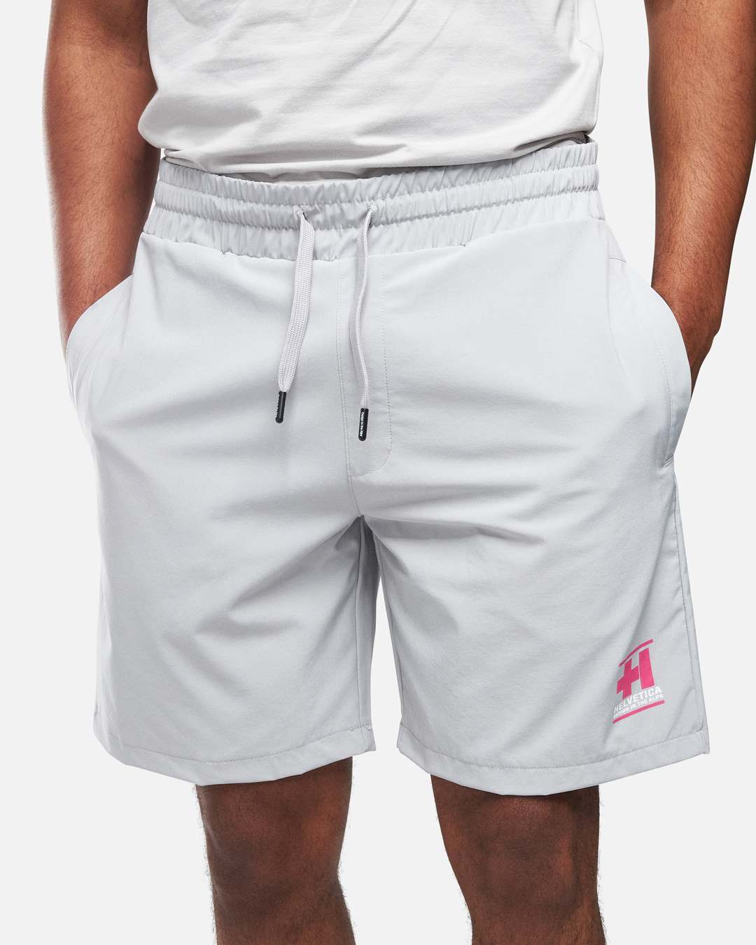 Helvetica Williams Shorts - Gray