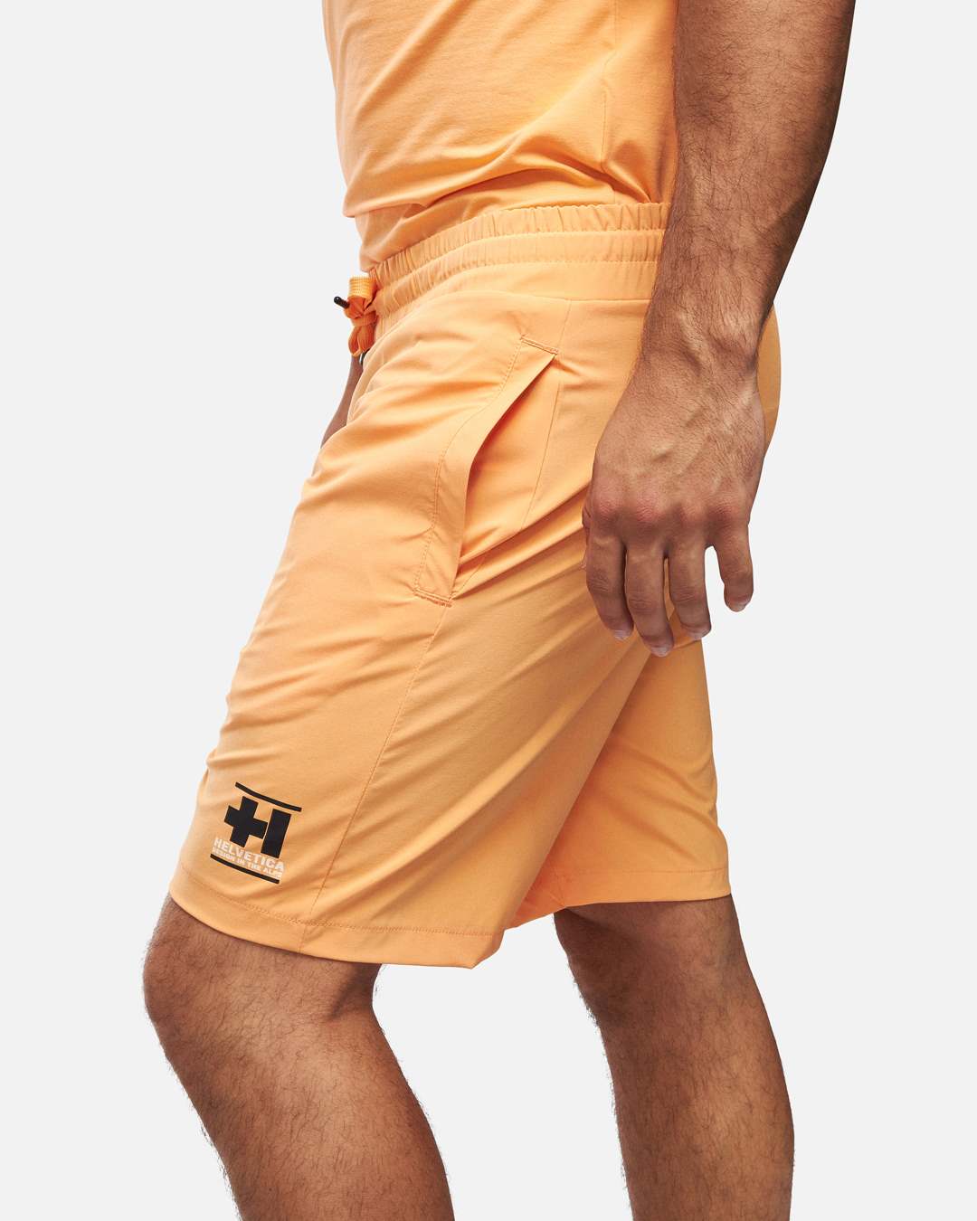 Helvetica Williams Shorts - Orange