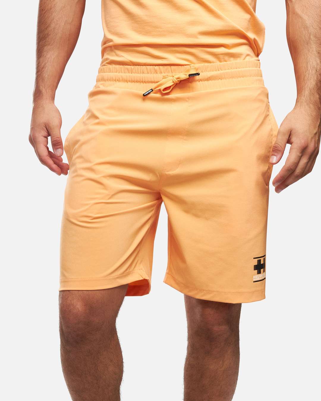 Helvetica Williams Shorts - Orange