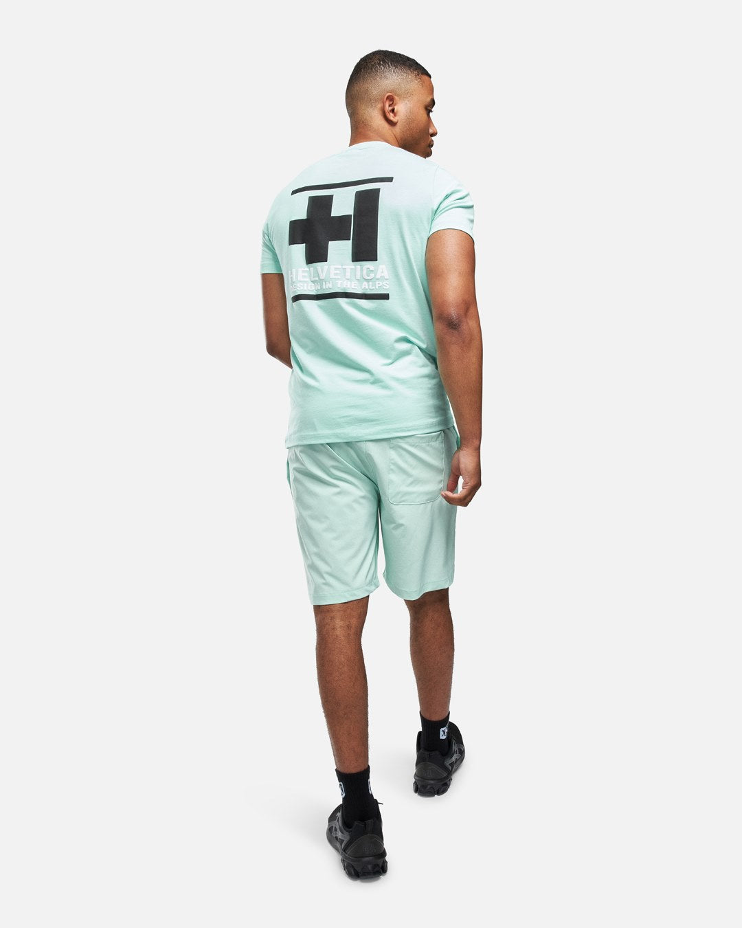 Helvetica Williams Shorts - Green