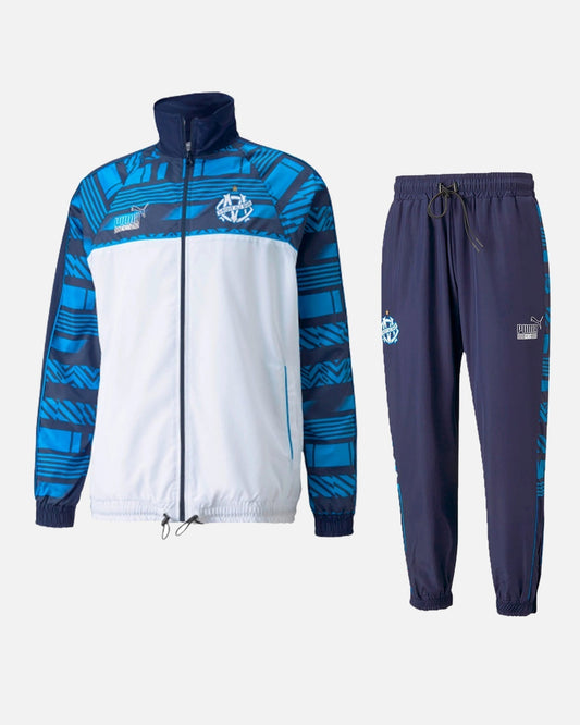 Survêtement OM Héritage King - Bleu/Blanc