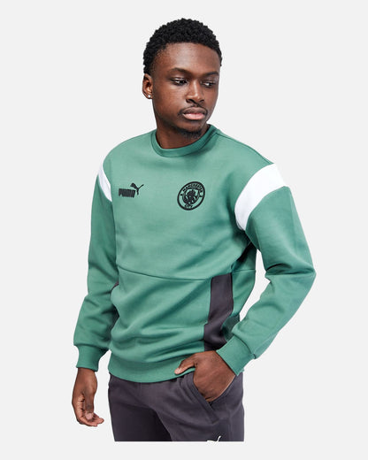 Manchester City Archive Sweatshirt - Green/White/Black