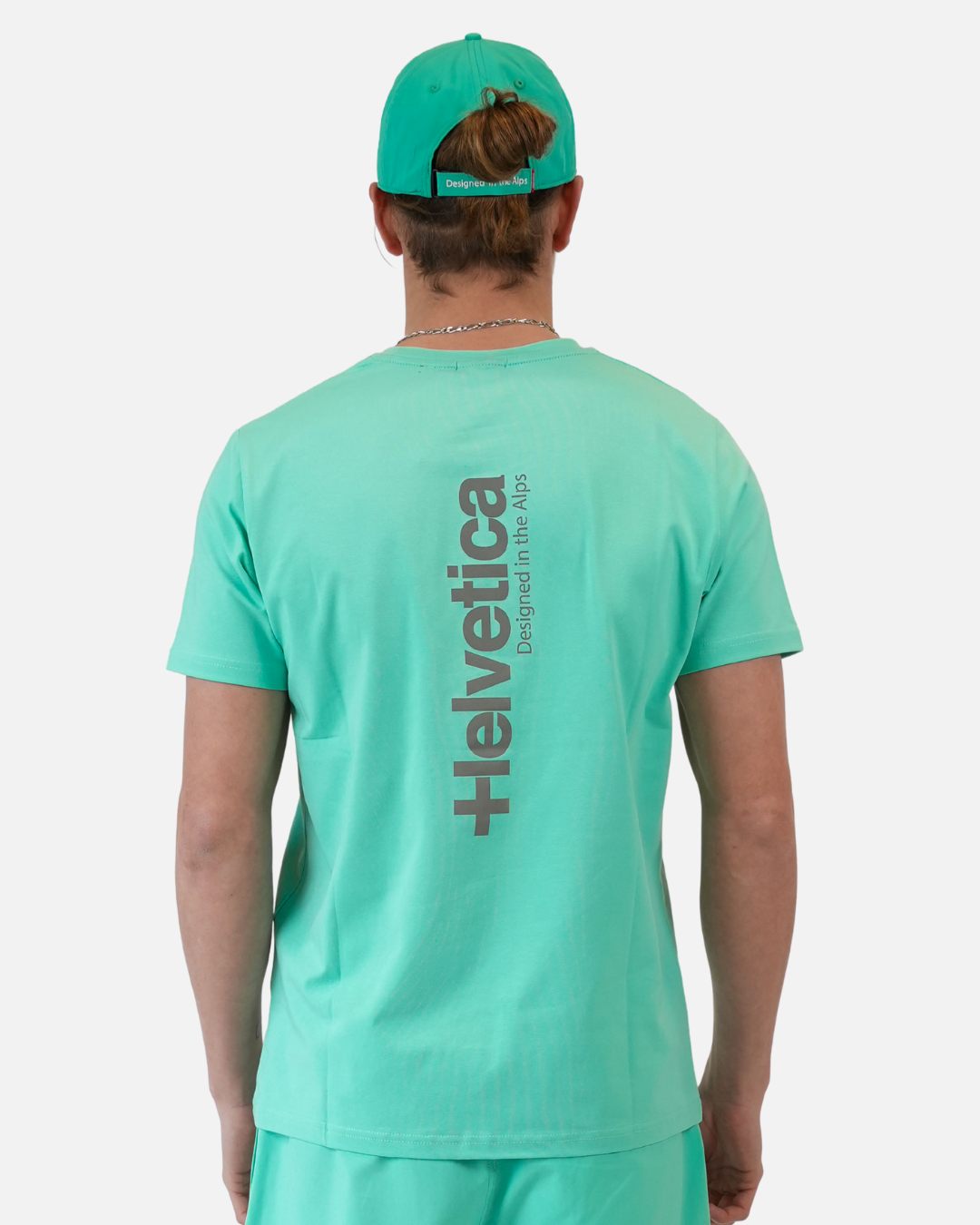 T-shirt Helvetica Quintana - Vert