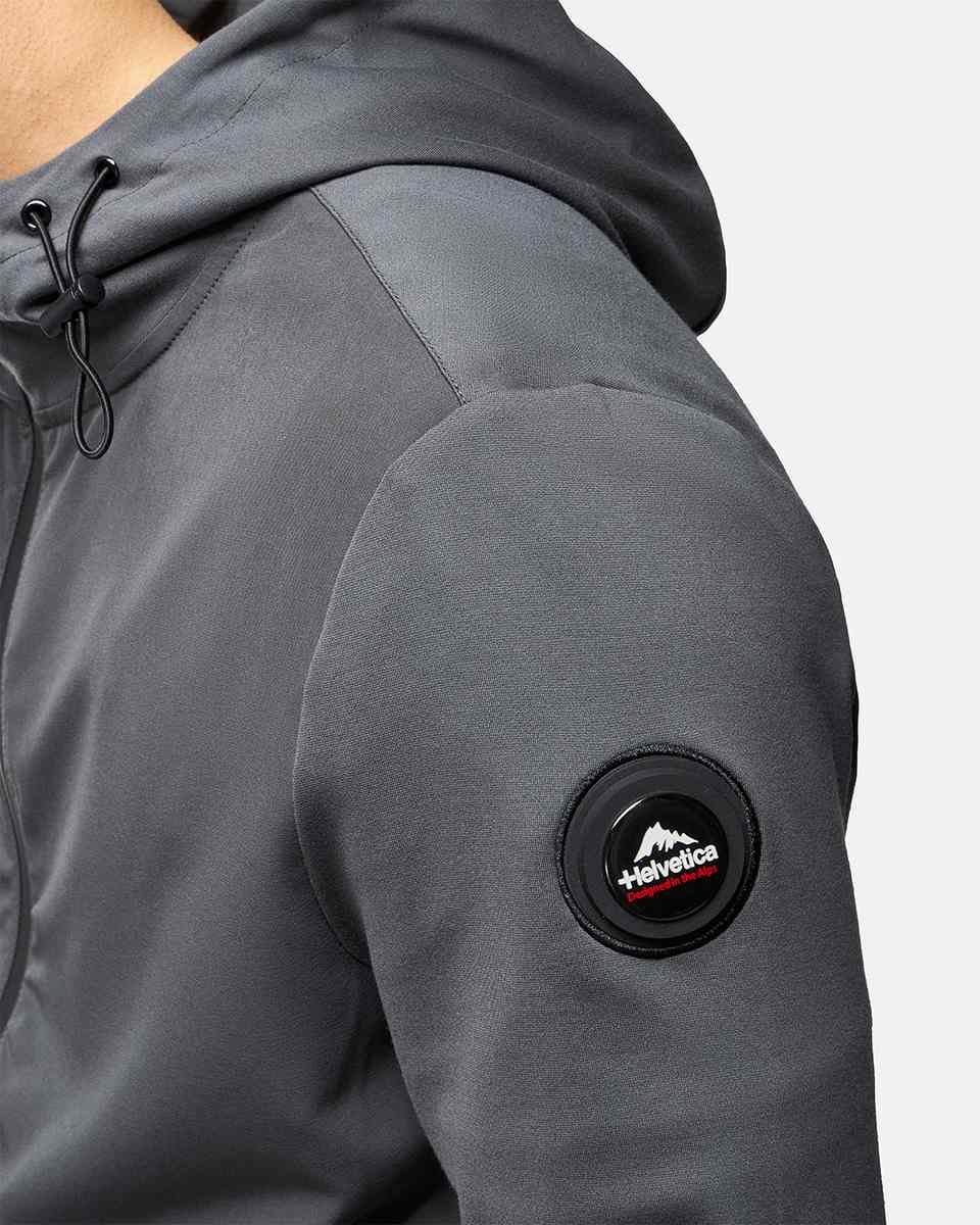 Helvetica Beta Hooded Jacket - Grey