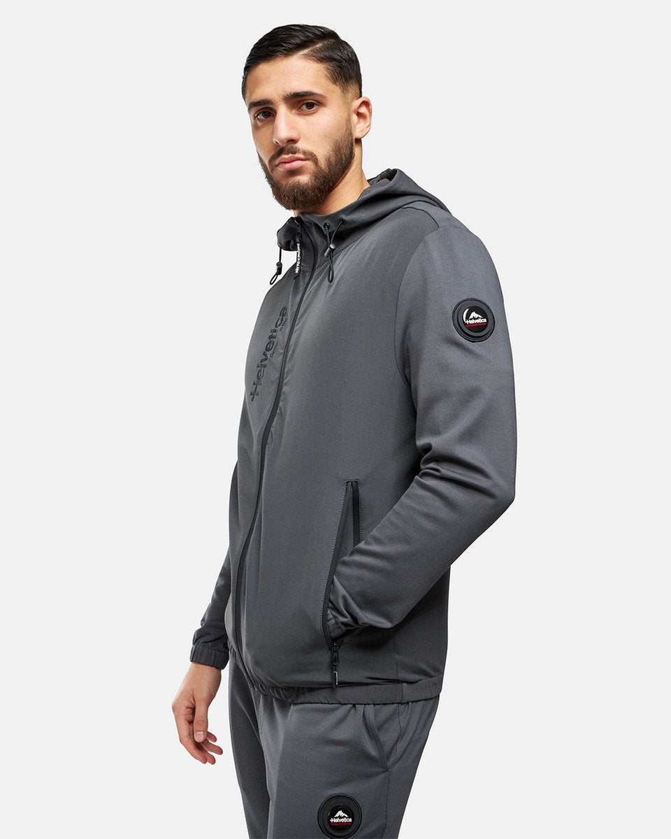 Helvetica Beta Hooded Jacket - Grey