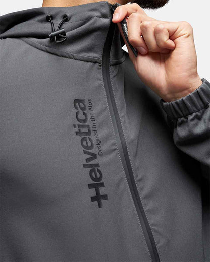 Helvetica Beta Hooded Jacket - Grey