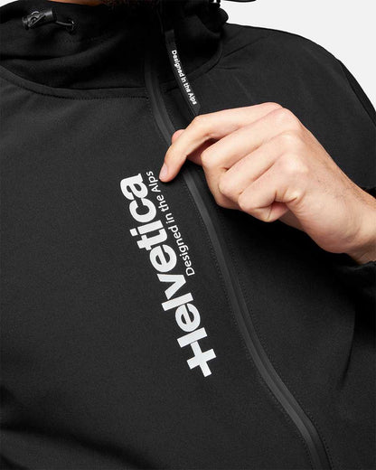 Helvetica Beta Hooded Jacket - Black