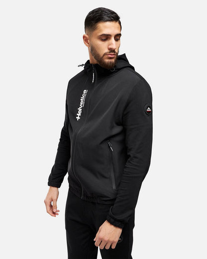 Helvetica Beta Hooded Jacket - Black