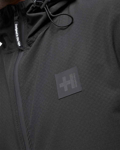 Helvetica Comet Hooded Jacket - Black