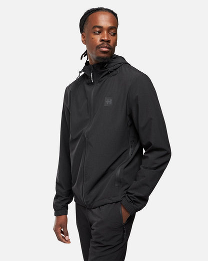 Helvetica Comet Hooded Jacket - Black