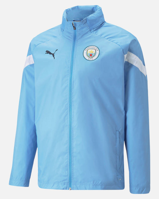 Manchester City Windbreaker Jacket - Blue/White