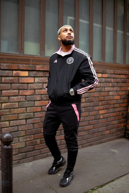 Veste de survêtement Inter Miami Anthem - Noir/Rose
