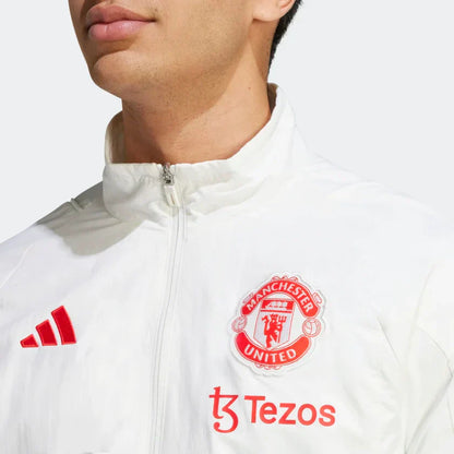 Veste de survêtement Manchester United - Blanc/Rouge/Vert