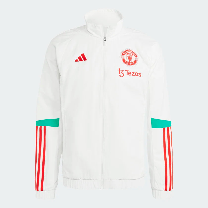Veste de survêtement Manchester United - Blanc/Rouge/Vert