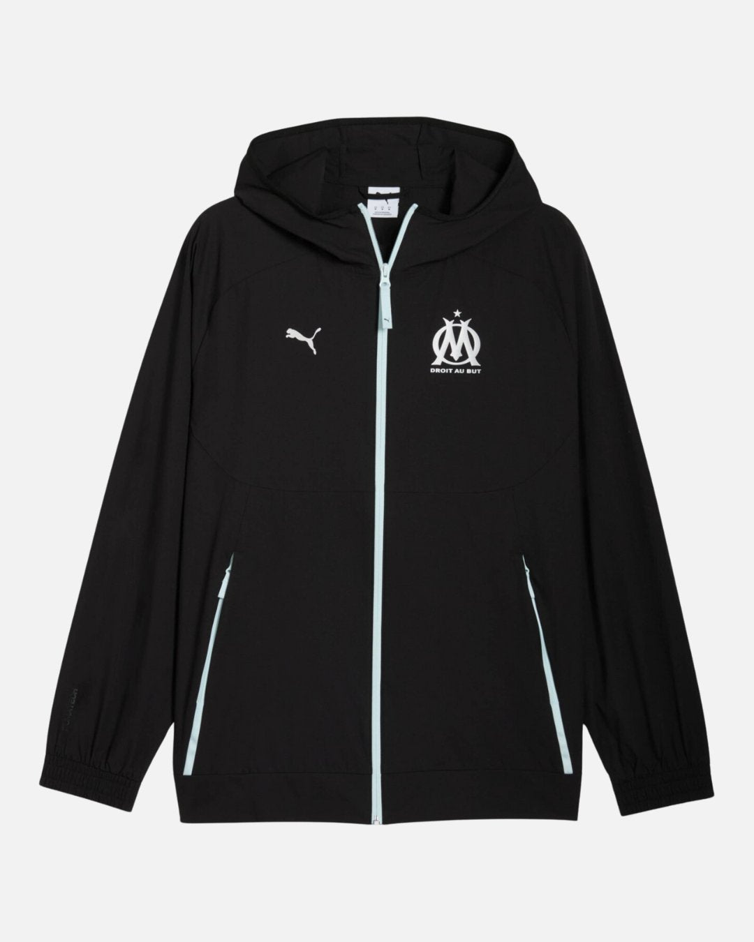 Veste de survêtement Olympique de Marseille 2025/2026 - Noir
