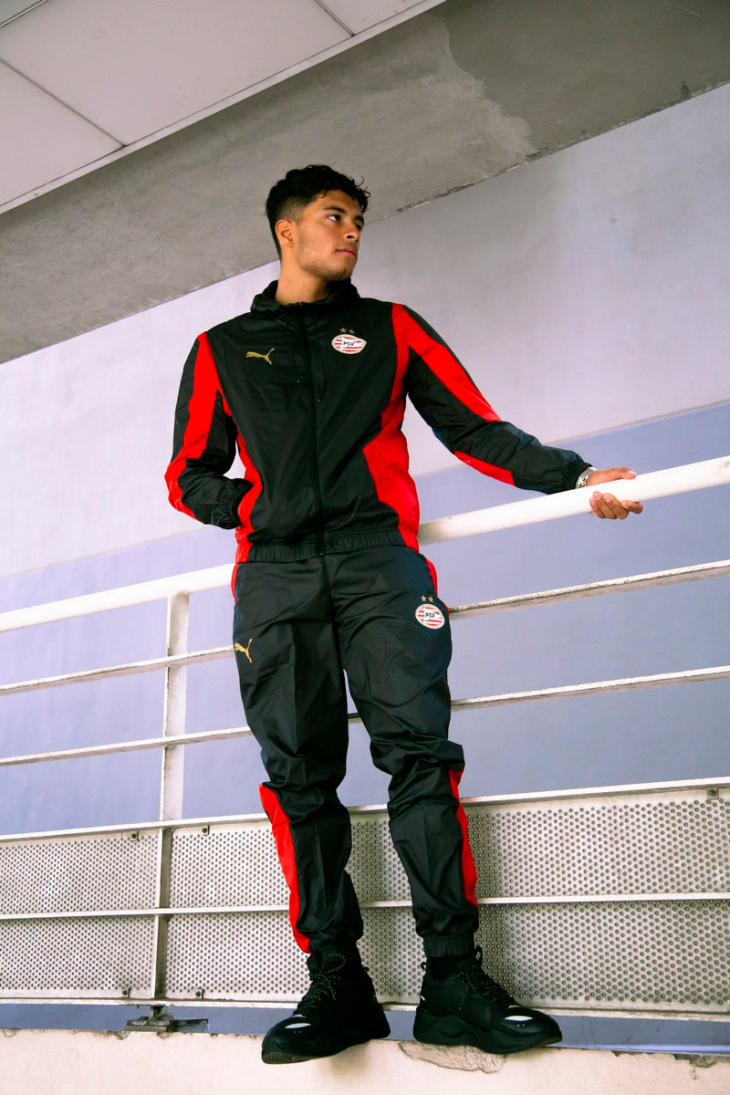 Veste de survêtement PSV Eindhoven - Noir/Rouge