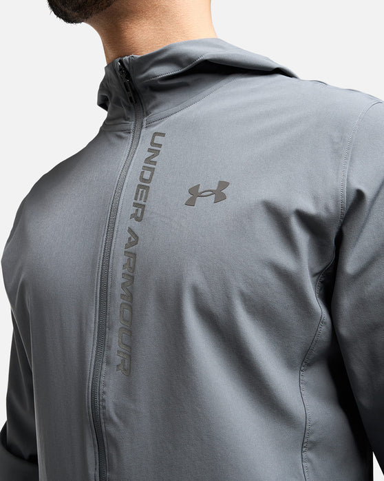 Veste de survêtement Under Armour Running Outrun The Storm - Gris
