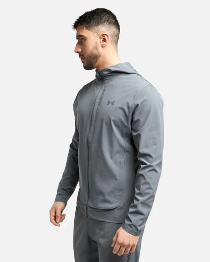 Veste de survêtement Under Armour Running Outrun The Storm - Gris