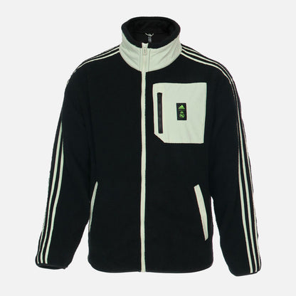 Real Madrid Training Jacket - Black/Beige/Green 