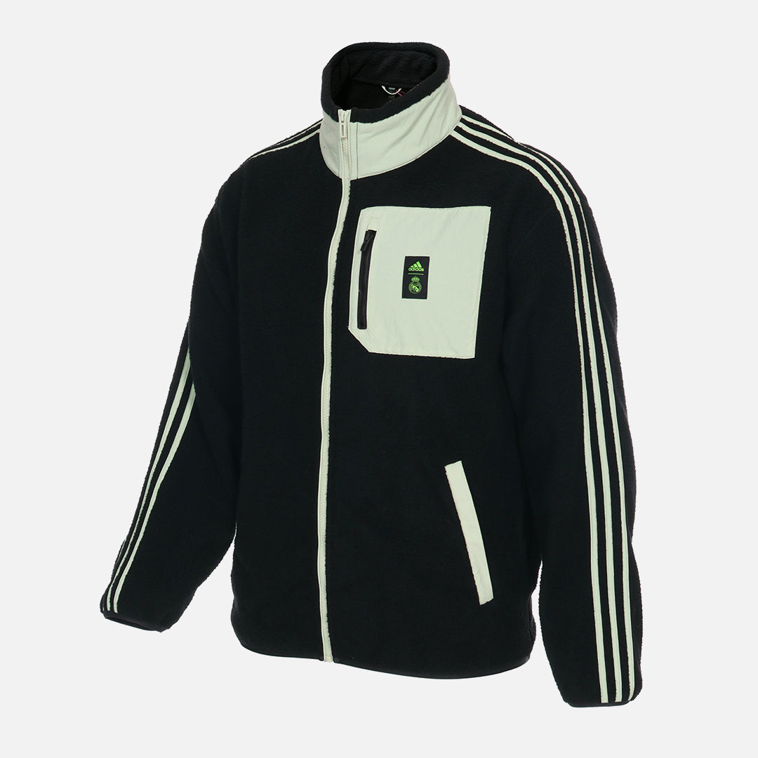 Real Madrid Training Jacket - Black/Beige/Green 