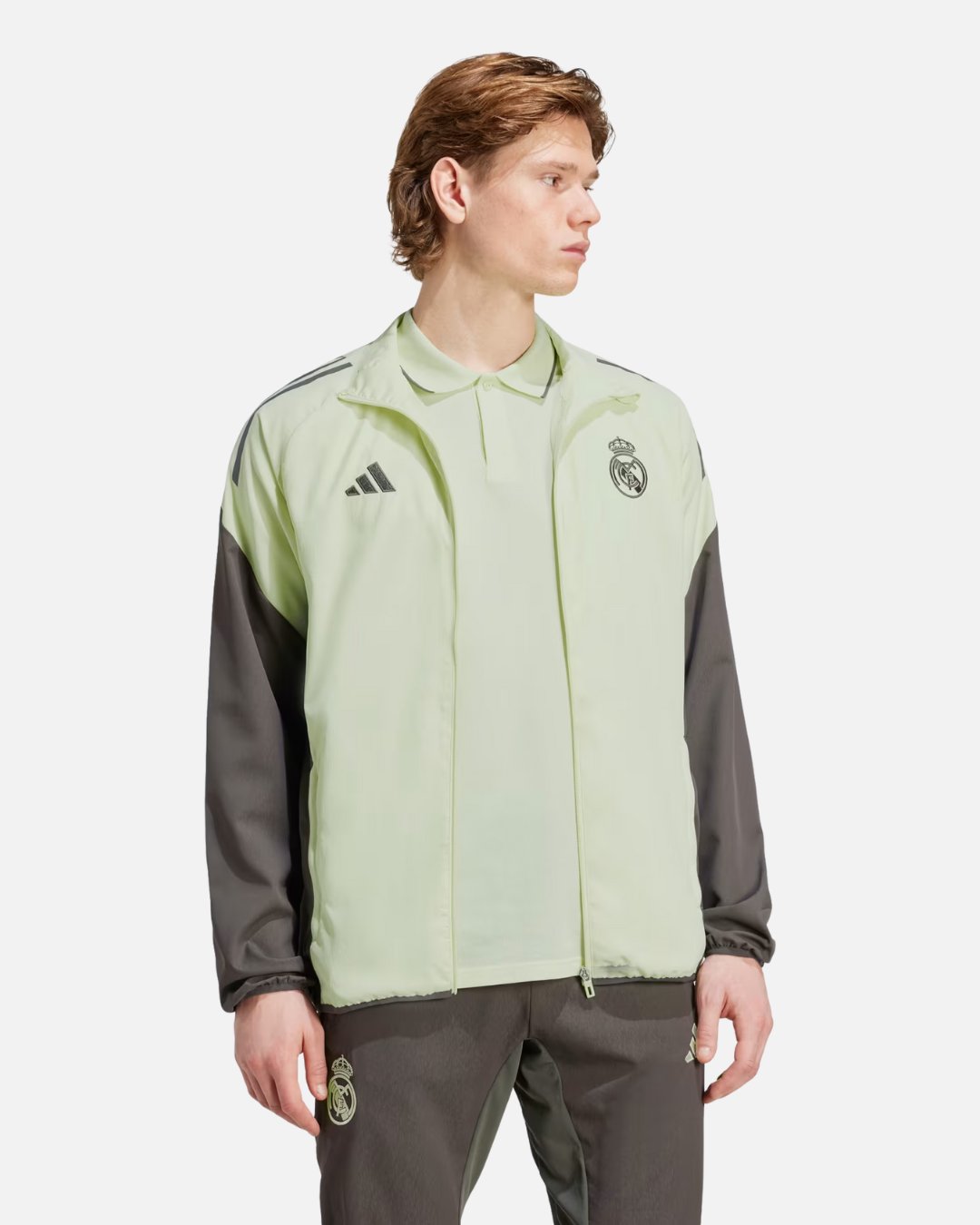 Real Madrid Tiro 25 2025/2026 Track Jacket - Green/Khaki