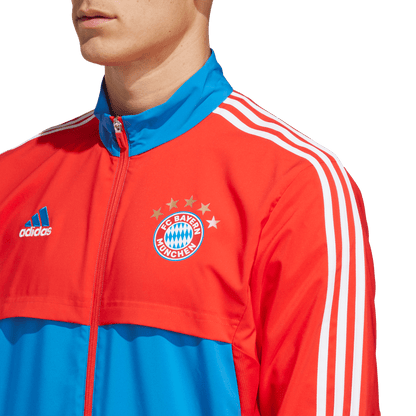 Bayern Munich Tracksuit Jacket - Red/Blue