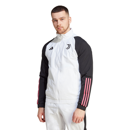 Veste de survêtement Juventus - Blanc/Noir/Rose