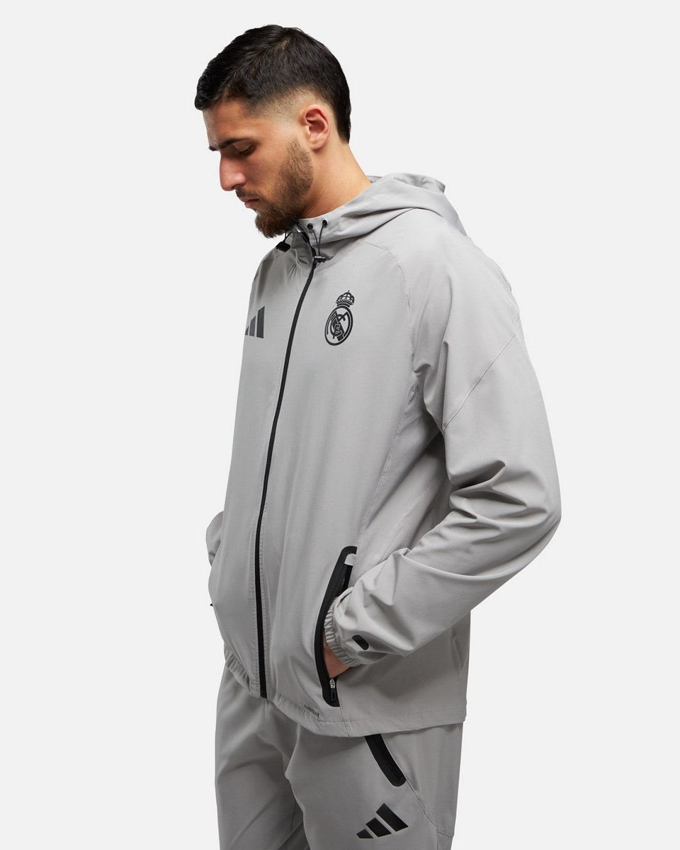 Real Madrid Tiro Jacket - Grey
