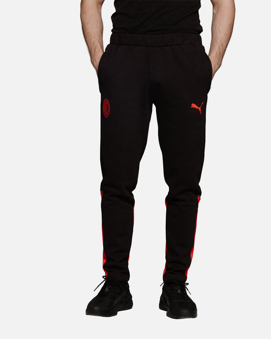AC Milan Casuals Tracksuit Bottoms - Black/Red