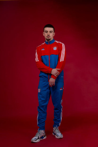 Bayern Munich Tracksuit Jacket - Red/Blue
