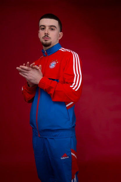 Bayern Munich Tracksuit Jacket - Red/Blue