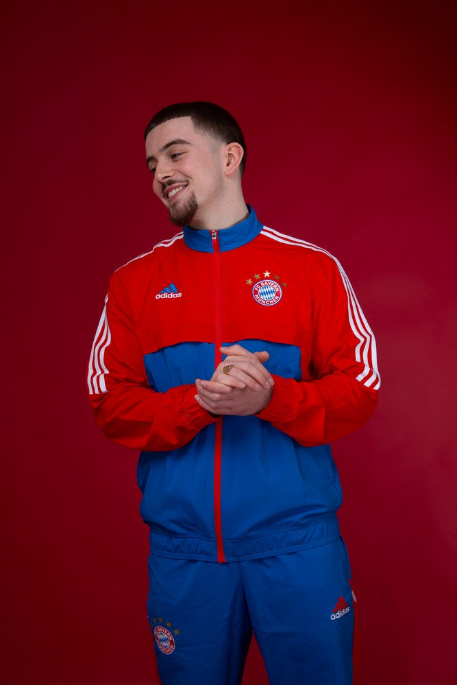 Bayern Munich Tracksuit Jacket - Red/Blue