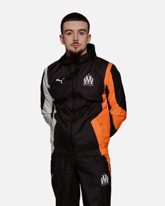 OM Tracksuit Jacket - Black/Orange