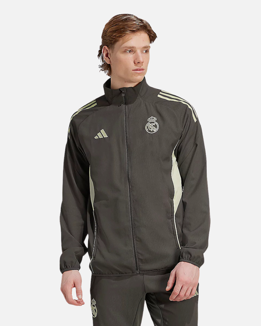 Real Madrid Tiro 25 Track Jacket - Khaki/Green