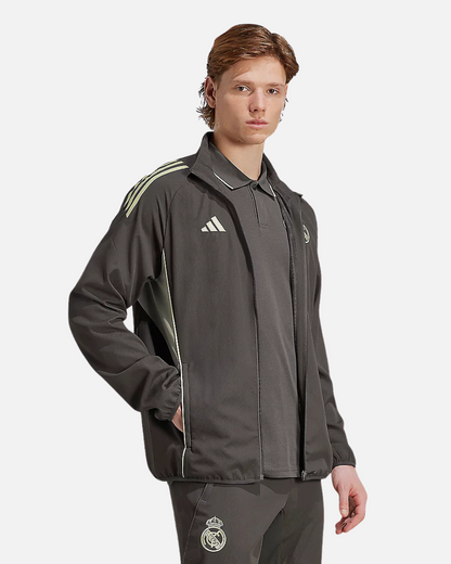 Real Madrid Tiro 25 Track Jacket - Khaki/Green