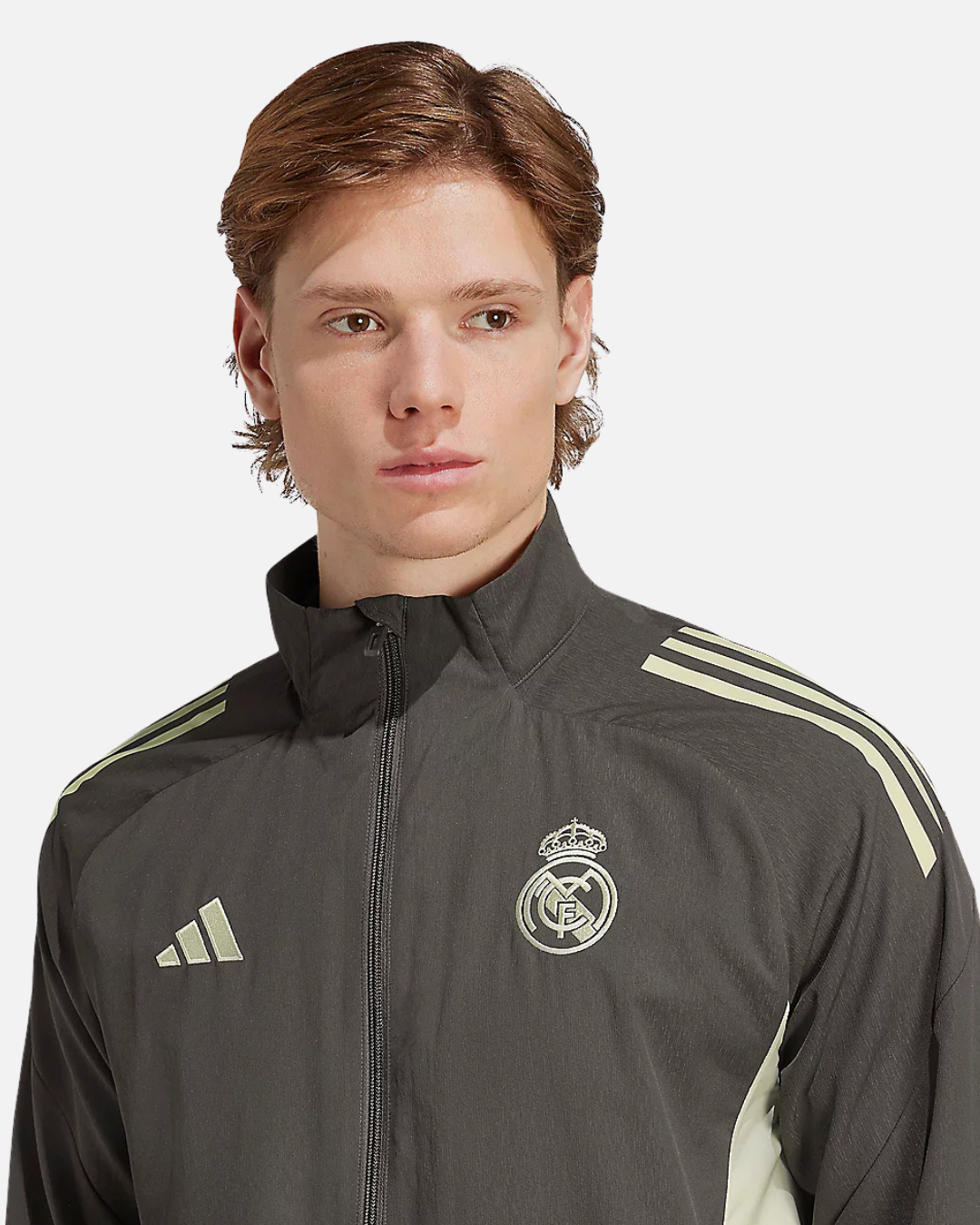 Real Madrid Tiro 25 Track Jacket - Khaki/Green